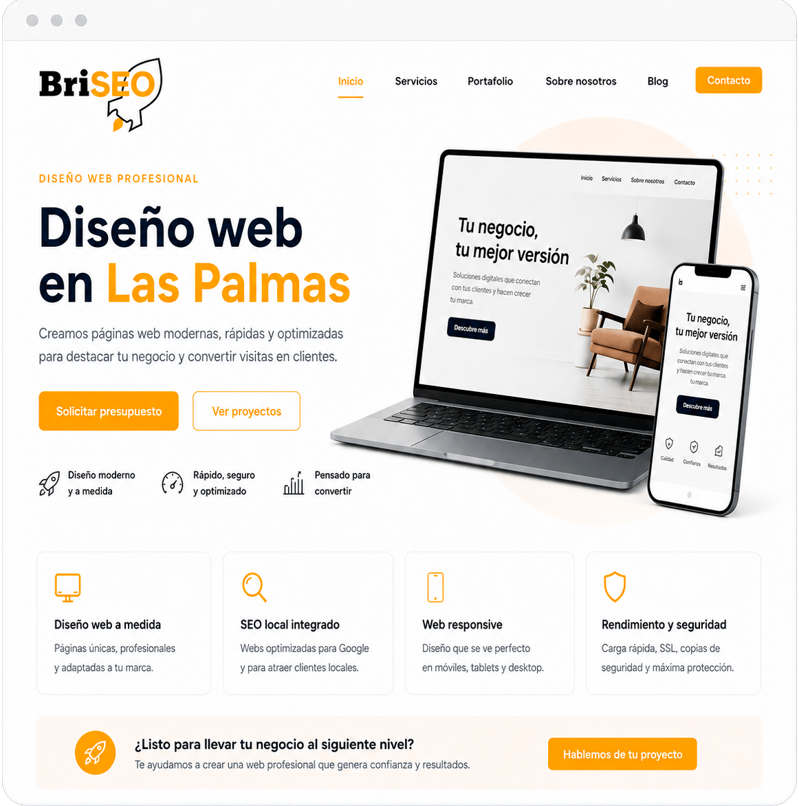 Empresa en diseño web en las palmas