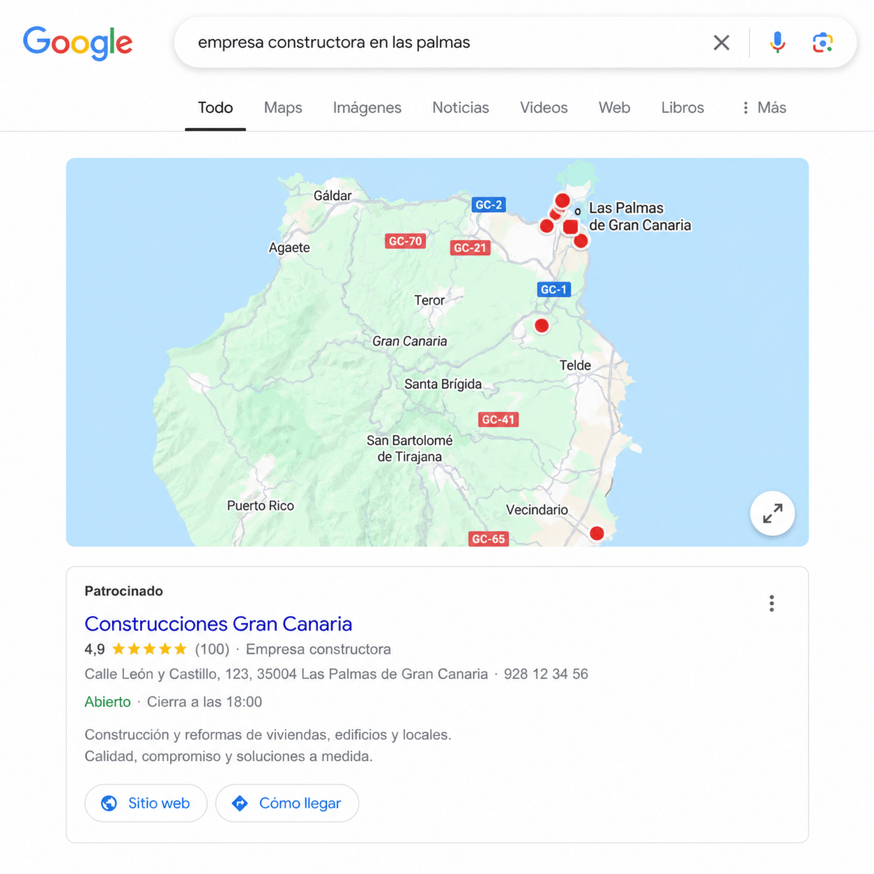 Publicidad en Google en las Palmas. Google Ads